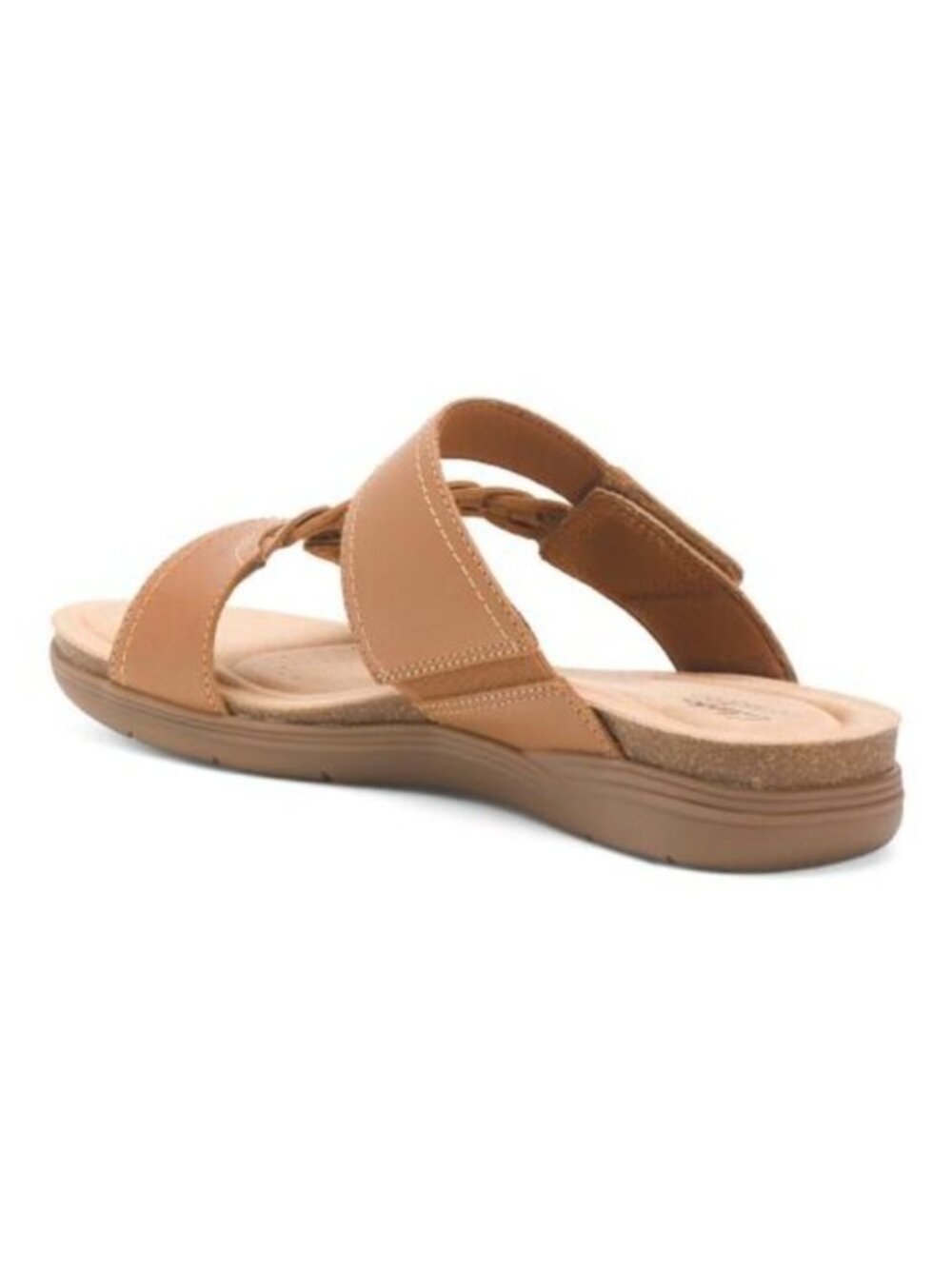 CLARKS Wide Leather April Raelyn Comfort Sandals - Picture 2 of 3